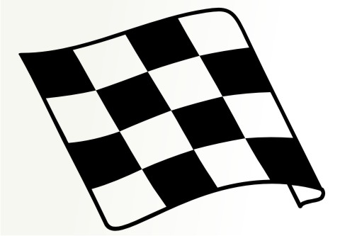 racing flagge aufkleber