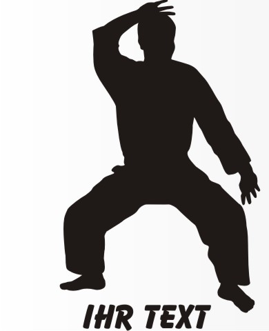 karate aufkleber sport