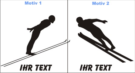 skispringen aufkleber