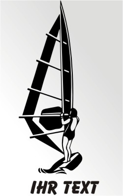 wind surfer aufkleber