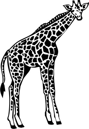 giraffe aufkleber