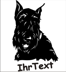 scottish terrier hundeaufkleber