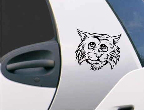wildcat casual autoaufkleber