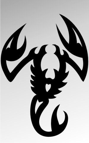 skorpion aufkleber scorpion sticker