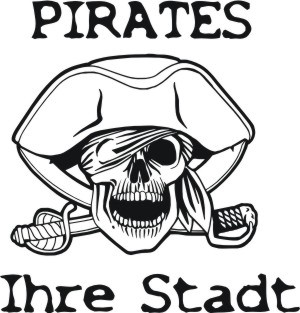 totenkopf pirates aufkleber