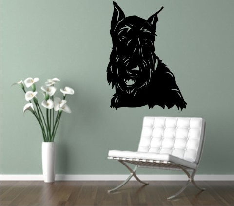 wandtattoo scottish terrier 01 hund