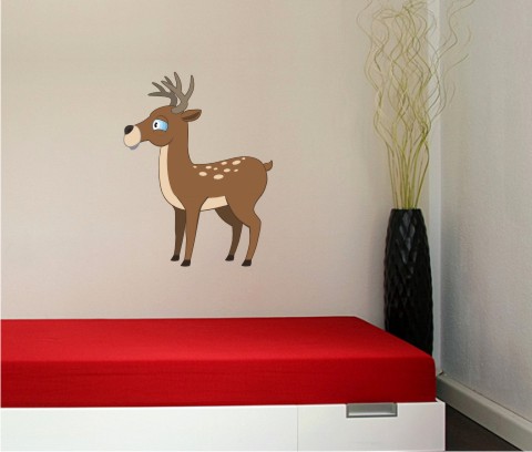 reh wandtattoo hirsch