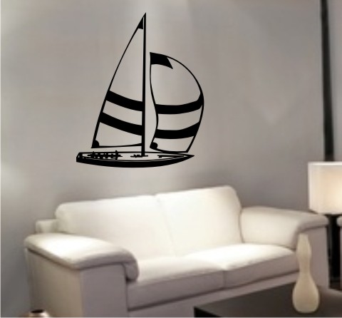 wandtattoo segelboot sailboat schiff