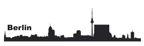 wandtattoo skyline berlin